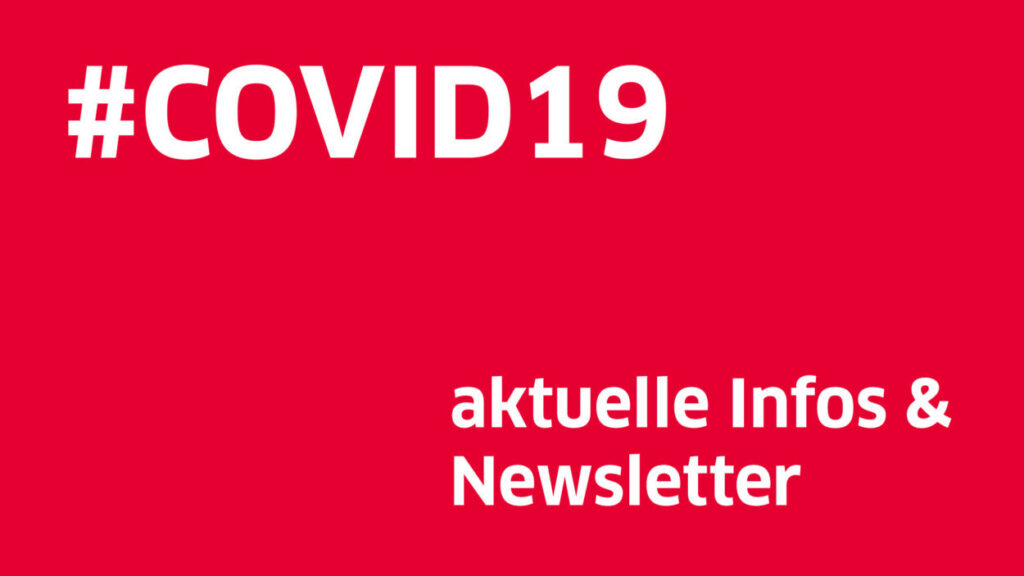#Covid19 auf rotem Grund